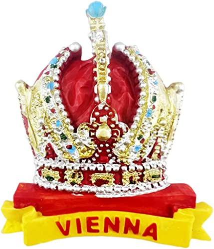 Krone Wien Österreich Magnet Kühlschrank Kühlschrank Magnet Dekoration Aufkleber Souvenir Harz Handwerk Küche Whiteboard