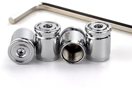 4pcs Ventildeckel Auto-Reifen Ventilabdeckung für VW Passat Variant R-Line Typ B8 ab Bj. 11/2019, Reifen Ventilkappen Autoventil-Kappen Ventildeckel mit Kennzeichnung