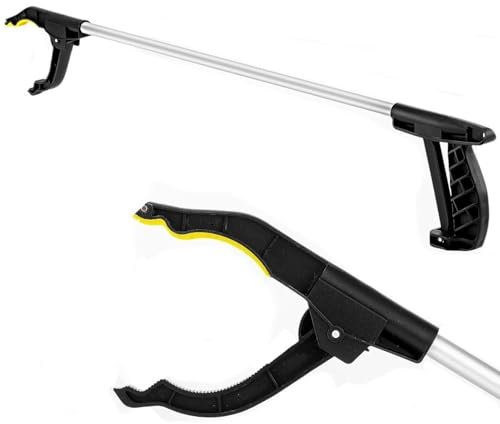 Litter Picker Long Reach Handle 30 Inch (76cm) | Magnetic Pick Up Garden Tool for Rubbish, Weeds, Leaves | Durable & Sturdy Multi-Use Tool for Elderly & Disabled