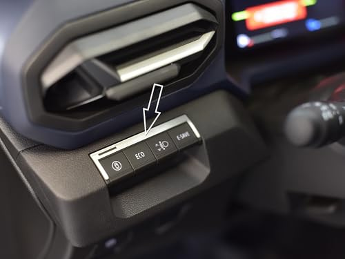 Steel Cover for 2024+ Dacia.Duster III 3 (P1310) | Switch Decoration - 1 indicator light | 1 Piece Stainless Steel Essential Expression Journey Extreme DUSTER Tuning Accessories
