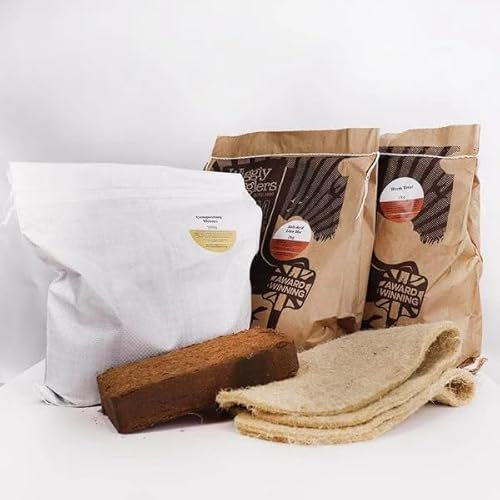 Wiggly Wigglers Worm Farm Restarter + Outdoor Worm Farm & Composter Starter Kit – Includes 500g Worms, 2kg Lime Mix, and 2kg Worm Treat for Healthy Soil, Composting (Restarter Pack)