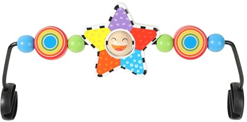 iGRATENS Baby-Bounzer Toy Bar - Spielzeug Bar für Baby Bouncer Sitz, Brightly Colored Form, entwickeln Motor Skills, Holzspielzeug, umweltfreundliche Farbe, bunt