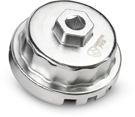 SMOTIVEPRO 64 mm 14-kants oljefilternyckel för Toyota/Lexus/Prius med 2,5 till 5,7 l motorer, för enkel lossning av filtret