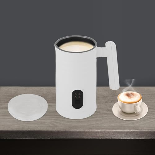 Spegnimento automatico, montalatte elettrico, 400 W, freddo e caldo, spegnimento < 48 dB per latte/cappuccino (bianco)