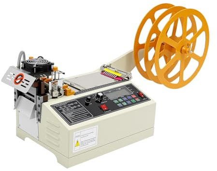 Machine De Coupe De Bande, Coupeuse Industrielle Automatique, Acier Inoxydable, 400W, Coupe Chaude/Froide, Pour Atelier, Usine, Artisanat, Lcd, Précision 0.1mm, Largeur 98mm