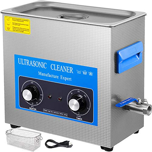 GloWiss Limpiador Ultrasónico 15 L 360 W Limpiador Ultrasónico Profesional con Calentador Ajustable Máquina de Limpieza Ultrasónica con 2 Perillas Potente Frecuencia de 40 kHz para Joyas Reloj y Gafas