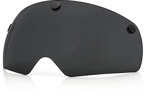 FUNWICT Occhiali Magnetici per Casco Bici Occhiali Rimovibili per Casco Bici Uomo con Visiera (Nero)