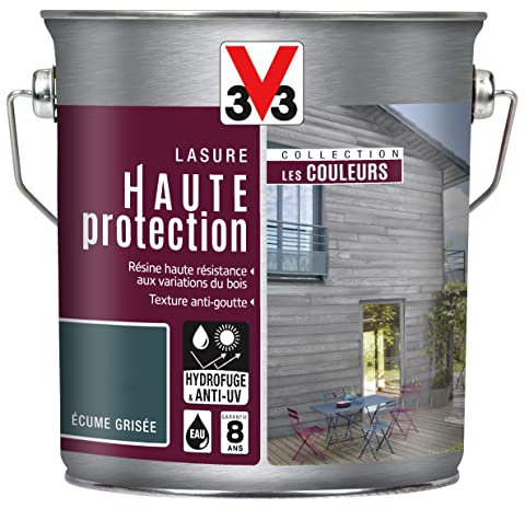 V33 Lasure haute protection, Les couleurs, Ecume grisée 2,5L