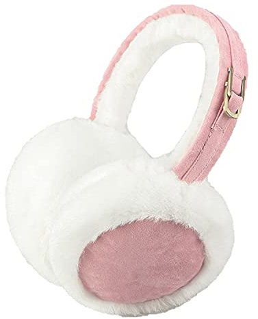 BANGDE Ohrwärmer Damen Plüsch Ohrenwärmer Faltbare Winter kuscheliger Earmuffs Warme Toll Geschenk für Frauen (Rosa)