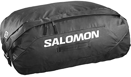 Salomon Duffel 45 Reisetasche Unisex, einfacher Zugang, praktisches Design, ultra-langlebige Materialien, Schwarz,