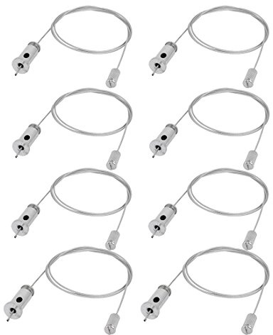 Ruilogod 8pcs 90cm Lighting Suspension Cable Hanging Chain Knurled Attachment Head (id: 6d5 2d7 1e5 aed 3fc