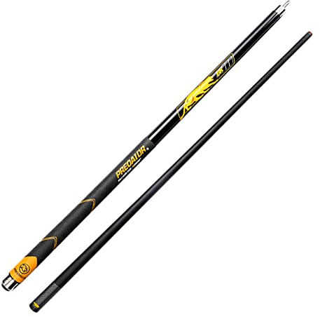 YRU Billard Queue 148CM Professionelle 19/19,5/20oz Pool Queue 1/2 Ahorn Handgefertigt Billard Queue, Sehr Schöner Griff(Size:10.5mm,Color:Schwarz)