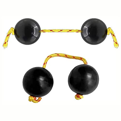 MJZYP Aslatuas Rhythmic Ball, 2 Pairs Fingertip Rotary Percussion Egg Instrument, Portable African Shaker Sand Ball Rattle, For Party/Gift for Music Lovers Black