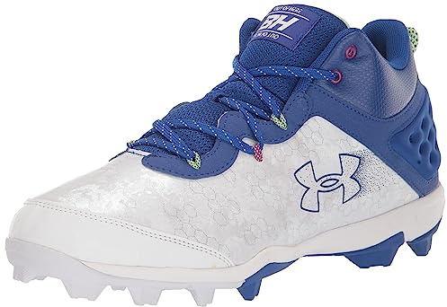 Under Armour Harper 8 Mid Rm Chaussures de baseball pour homme, (400) Bleu roi/blanc/bleu roi, 46 EU