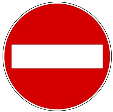CARTELLO IN LAMIERA SCATOLATA DISCO diametro 60 cm - Senso vietato divieto - SEGNALE CATARIFRAGENTE CON CAVALLETTO (CARTELLO)