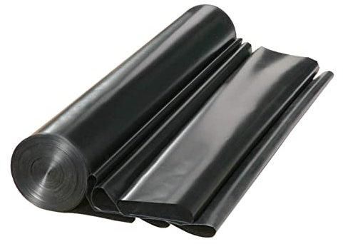 KUBAOS Teichfolie für Fische, Flexibel Teichfolie 0,3mm HDPE Schwerlast Schwimmteich Folie für Fischteiche, Bachläufe, Brunnen und Wassergärten (Color : Black, Size : 10x15m)