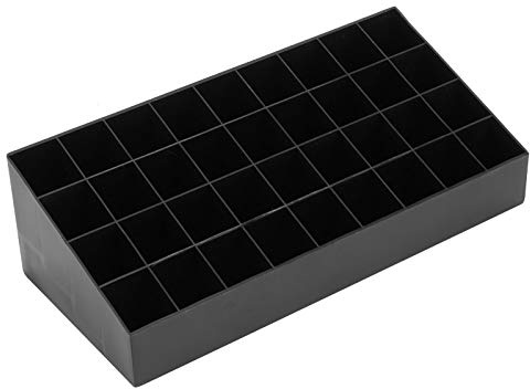Gsycle Lipstick Holder Organizer, 36 Grids Lipstick Makeup Organizer Lipstick Case Display Stand Makeup Organizer Storage Box(Black)