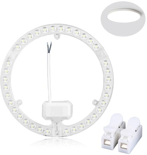 Nizirioo 36 W LED-modul konverteringssats, konverteringssats för ringlampa, naturlig vit stråle för byte av taklampor, cirkulär lysrör för kök