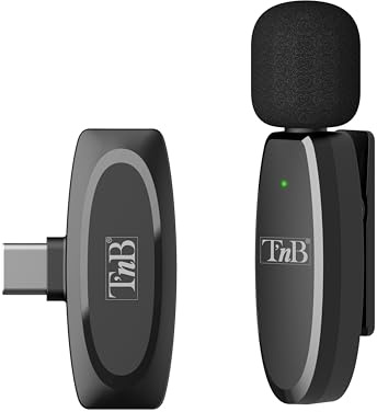 T'nB - Micro Cravate sans Fil avec Technologie de réduction de Bruit de Fond, Plug and Play