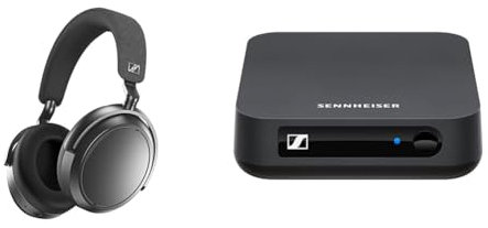 Sennheiser Momentum 4 Wireless Kopfhörer mit Bluetooth & BT T100 Bluetooth-Audio-Transmitter für Hi-Fi oder Home Entertainment Schwarz, 9.3 x 9.3 x 2.7 cm