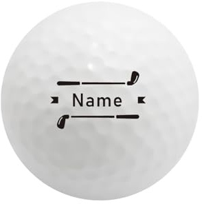 NGTSFLY Golfball Personalisiert mit Wunschtext,Golf Geschenke für Männer Frauen Monogramm Golfbälle (3 Bälle)