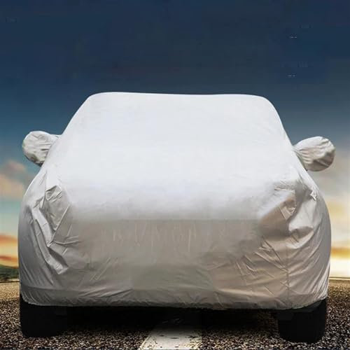WOLWES Vollgarage Abdeckplane Auto Zubehör wasserdichte Auto Abdeckungen Auto Sun Full Cover Protector Universal Fit Für SUV Limousine Regen Schneesicher(Sedan XL)