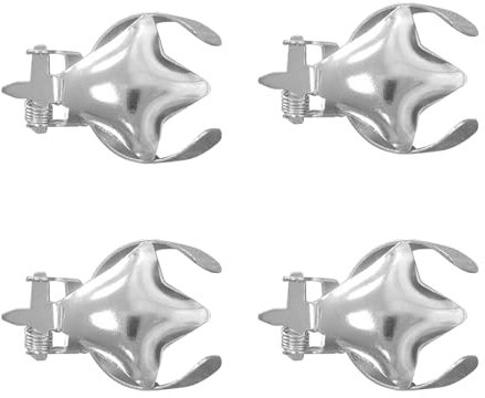 Ljussläckare, vintage ljussläckare, 4 x automatiska ljussläckare med klämma, dekorativ ljussläckare, flamsläckare för ljusälskare