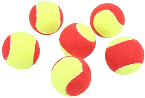 Tennisbälle, Tennisbälle, Drucklose Tennisbälle, 6 Stück, Gummi und Plüsch, Tennisbälle, Leicht, Weich, Sicher, Elastisch, Wasserdicht, für oder Erwachsene Anfänger