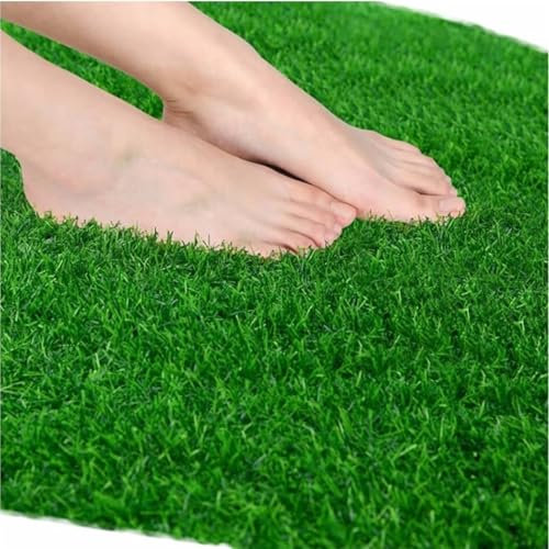 Yoeoefuo Rasenteppich Kunstrasen Teppich Höhe 20mm Und 30mm Künstlicher Rasen Länge 100cm - 1000cm Witterungsbeständiger Mit Drainage Green Grass Indoor Outdoor Kunststoffrasen(Höhe: 20mm,100x600cm)