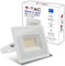 V-TAC Foco LED Exterior 30W [Altas Prestaciones] Blanco - 2510 Lumen - IP65 - Proyector LED Exterior en Aluminio para Hogar, Jardín, Patio, Parque Garaje - Resistente Agua - Luz Blanco Neutro 4000K