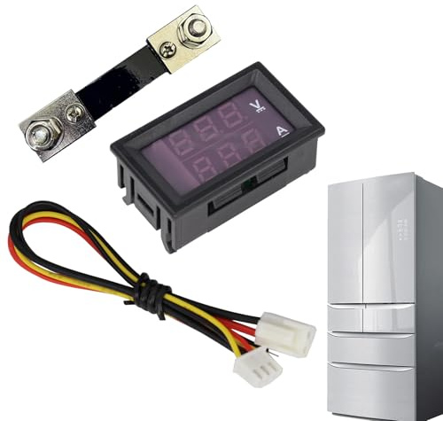 Voltmetro audio per auto – Amperometro DC amperometro LED 2 in 1 voltmetro digitale 0-100 V | Voltmetro Display tensione per professionisti,