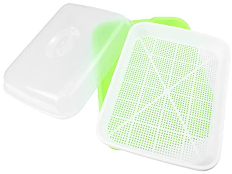 Mipcase Germogli di Fagioli Piastra di Germinazione di Coltivazione Barattolo Kit di Germinazione Kit di Germogli di Piantine Kit di Germinazione di Gatta Giardino