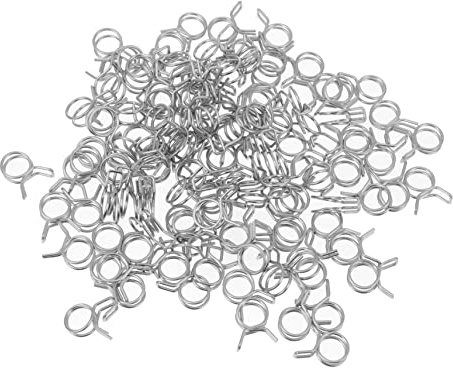VANZACK 200pcs High Resistance Double Irrigation Hose Clamp for Garden Professional and Personal Use