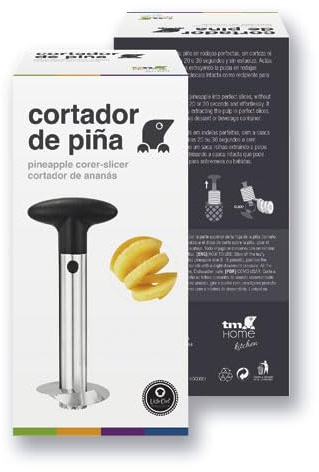 VoltShine Coupe-ananas en acier inoxydable, facile à utiliser, durable, idéal pour préparer des fruits et servir lors de fêtes ou d'événements.