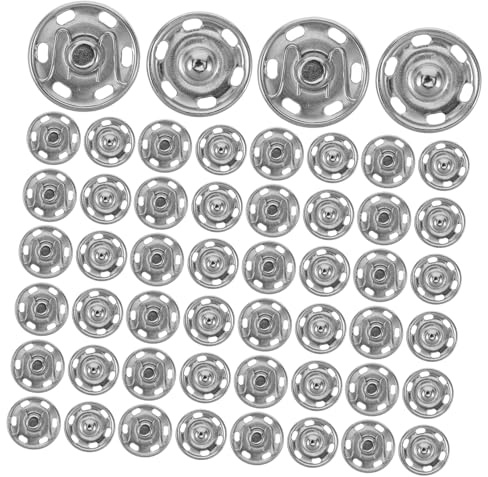 LIFKOME 50pcs Clothing Snaps Fastener Metal Snap Buttons for Sewing Press Studs Craft Supplies for DIY Projects