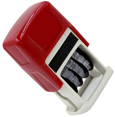 Tampon dateur en caoutchouc réglable - Pour scrapbooking, date, bureau, bureau