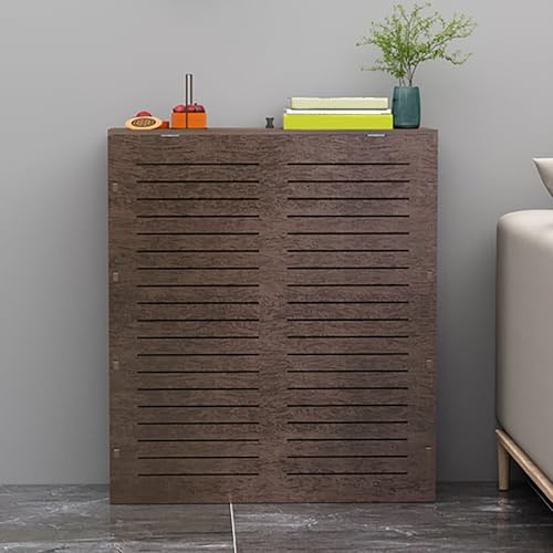 Étagère de radiateur, décoration de radiateur, Cache-radiateur en Bois, Cache-radiateur décoratif Haut de Gamme à Lattes Horizontales, Support latéral de radiateur (70 x 70 x 15 cm
