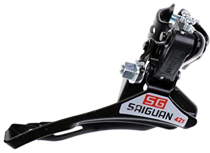 APLVFFZH Frontzug Fahrrad Umwerfer Vorne Bottom Pull Klemme 31.8 Mm Stahl Widerstandsfähig mit Präziser Schaltung für Mountainbike Straßenradfahren, Schwarz - Untere Ziehen