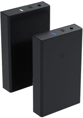 NONDK Caja para Disco Duro Externo SATA de 3,5 Pulgadas con USB 3.0, Lector de Disco Duro, Adaptador de Alta Velocidad para PC, Enchufe de la UE.