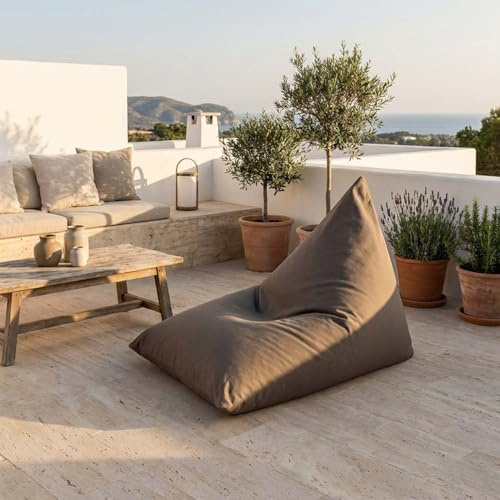 Maanta Thera Sitzsack Outdoor - Polypropylen - Taupe - für Garten und Terrasse