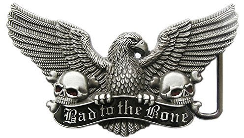 JEAN'S FRIEND New Vintage Enamel Eagle Skull Belt Buckle Gürtelschnallen BUCKLE-3D042 US Stock