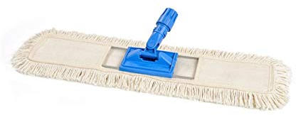 FOFO' Scopa Mop in Microfibra Frangia in Cotone Leva Polvere Lava Pavimenti 80 cm