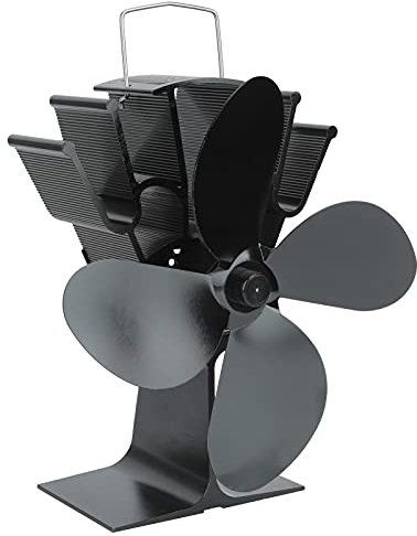 Ventilateur de poêle de cheminée à 4 Lames alimenté par la Chaleur Ventilateur de brûleur bûches en Bois