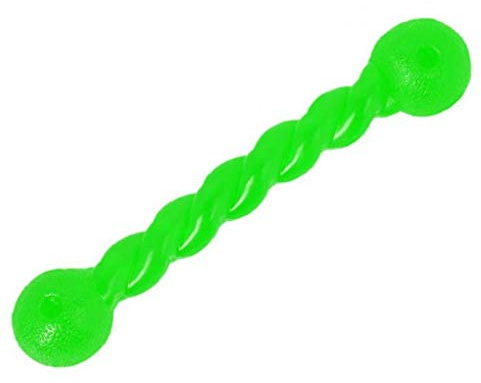 TOSSPER 2pc Dog Twist Stick Pet Chew Molar Giocattolo Gomma Interactive Training Recupero Stick Cucciolo Giocattolo Accessori Del Cane Di Colore Casuale