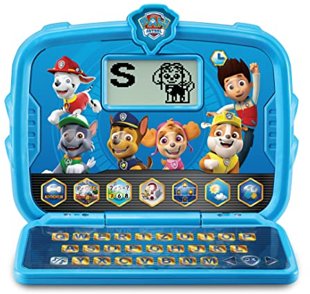 VTech PAW Patrol Lernlaptop – Lerncomputer mit den Originalstimmen der PAW Patrol und Spielen zum Lernen von Buchstaben, Zahlen, Logik u. v. m. - Für Kinder von 3-6 Jahren