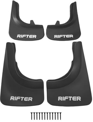 Apline Compatibile con Peugeot Rifter 2019-2026 Parafanghi Anteriori e Posteriori Set del Veicolo 4 Pezzi Nero