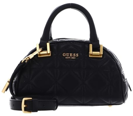 GUESS Damen Mildred Bowler Mini-Umhängetasche, Schwarz