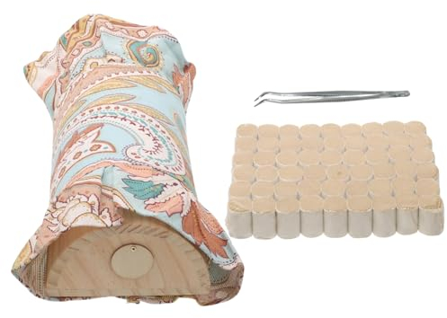 PRETYZOOM Holz Nackenkissen Nackenstütze Moxibustion Wärmetherapie Für Relax Liegesessel Ergonomisch Leicht