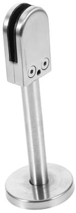 Edelstahl Glasbefestigungsklemme Silber für Glasregale und Handlauf | Acrylglas Halterung, Glashalter Wand, Glasklemmenhalter für Glaspartitionen, Gläserhalter