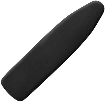 Treer Einfarbig Bügelbrettbezug, Für S-2XL Bügelbrett, Ersatz-Bügelbrettbezug, Universeller Bügelbrettbezug Mit Schnallenriemen An Der Unterseite,Schmutzabweisender (L,Schwarz)